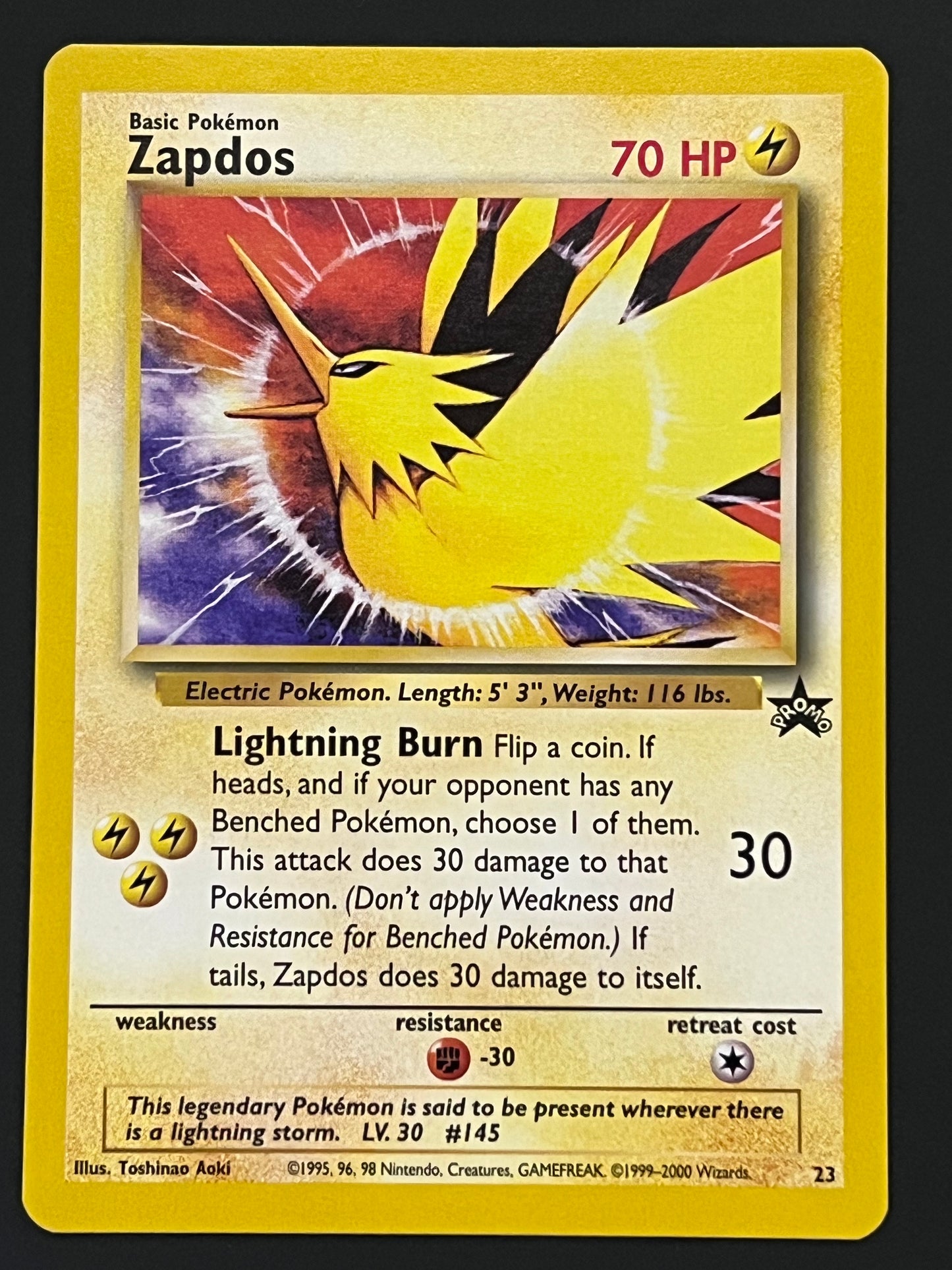 23 Zapdos - WoTC Black Star Promo