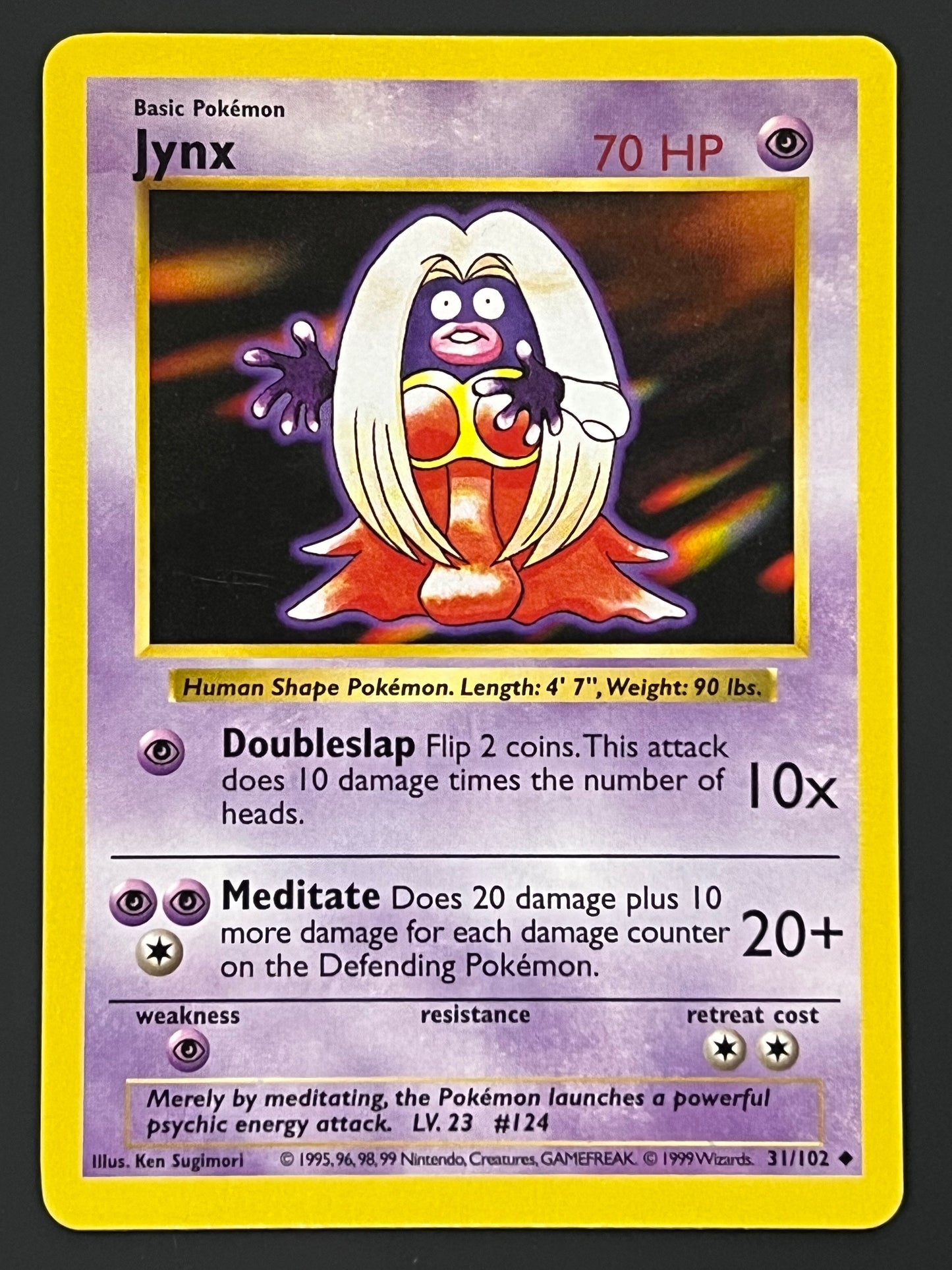 31/102 Jynx - Pokémon Base Shadowless Uncommon