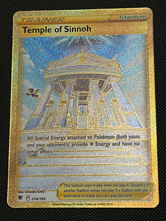 Temple of Sinnoh - 214/189 Astral Radiance Rare Secret Gold Holo