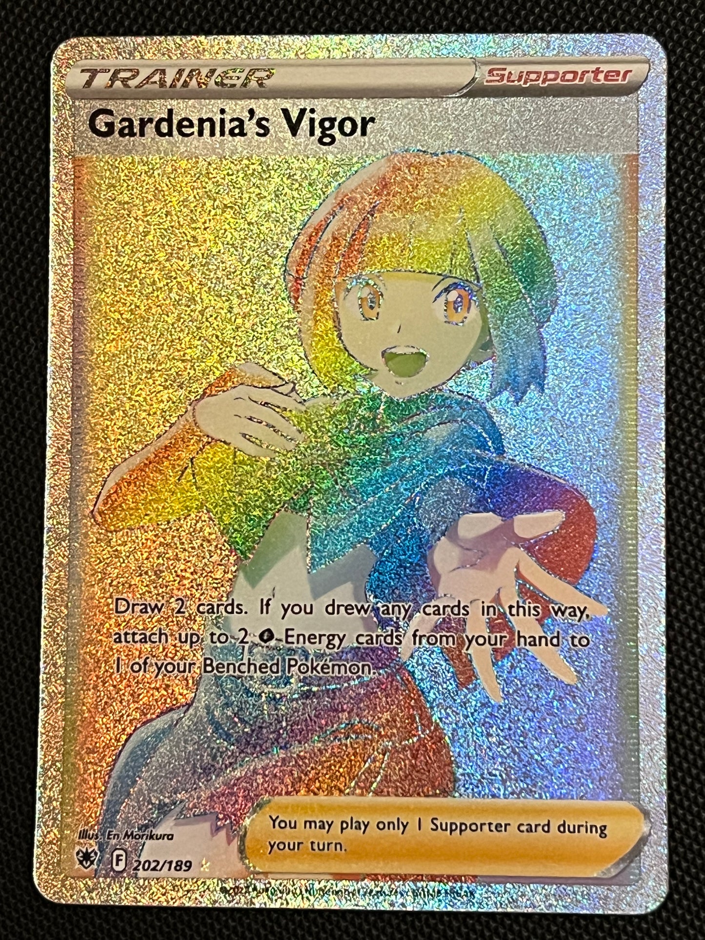 Gardenia’s Vigor - 202/189 Astral Radiance Rainbow Rare Holo Trainer