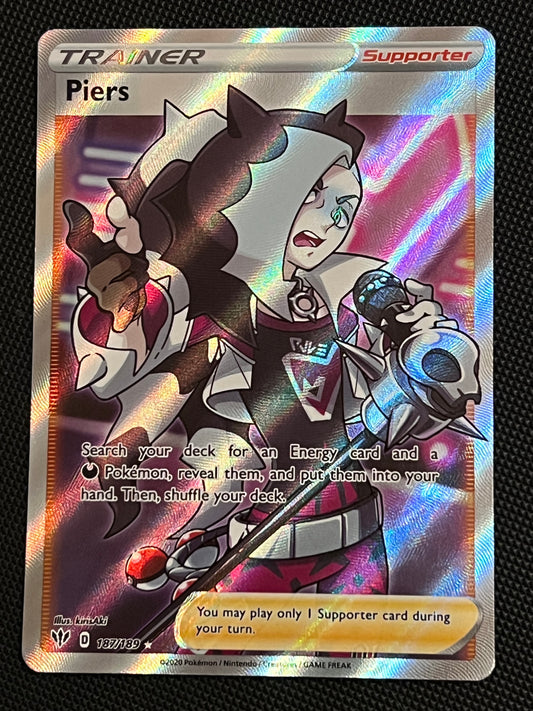 187/189 Piers - Pokémon Darkness Ablaze Full Art