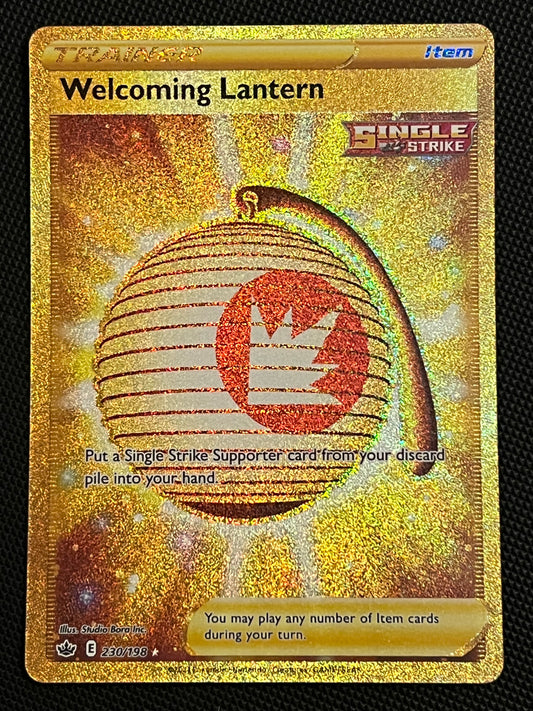 230/198 Welcoming Lantern - Pokémon Chilling Reign Gold Secret Rare