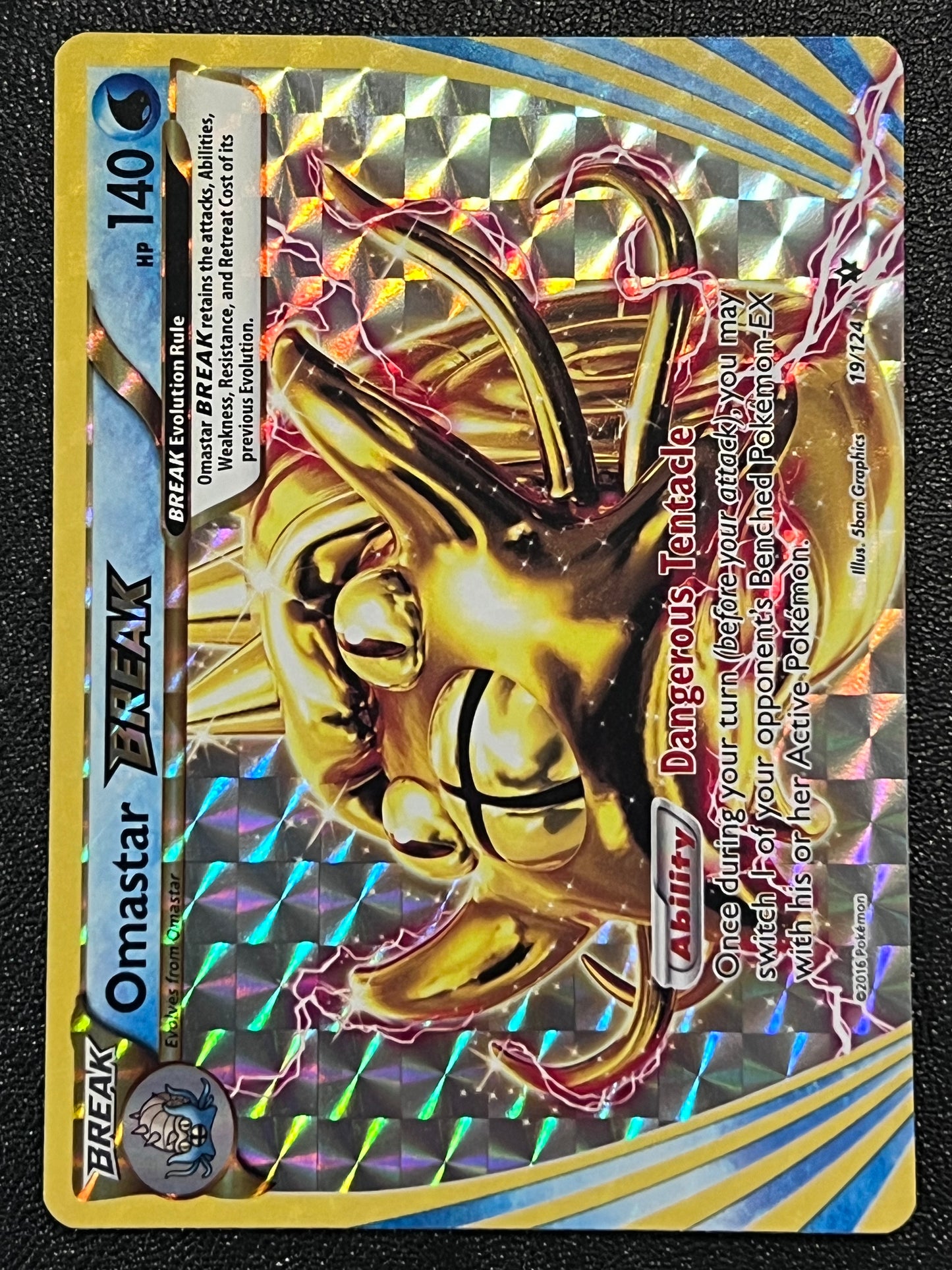 019/124 Omastar Break - Pokémon Fates Collide Ultra Rare