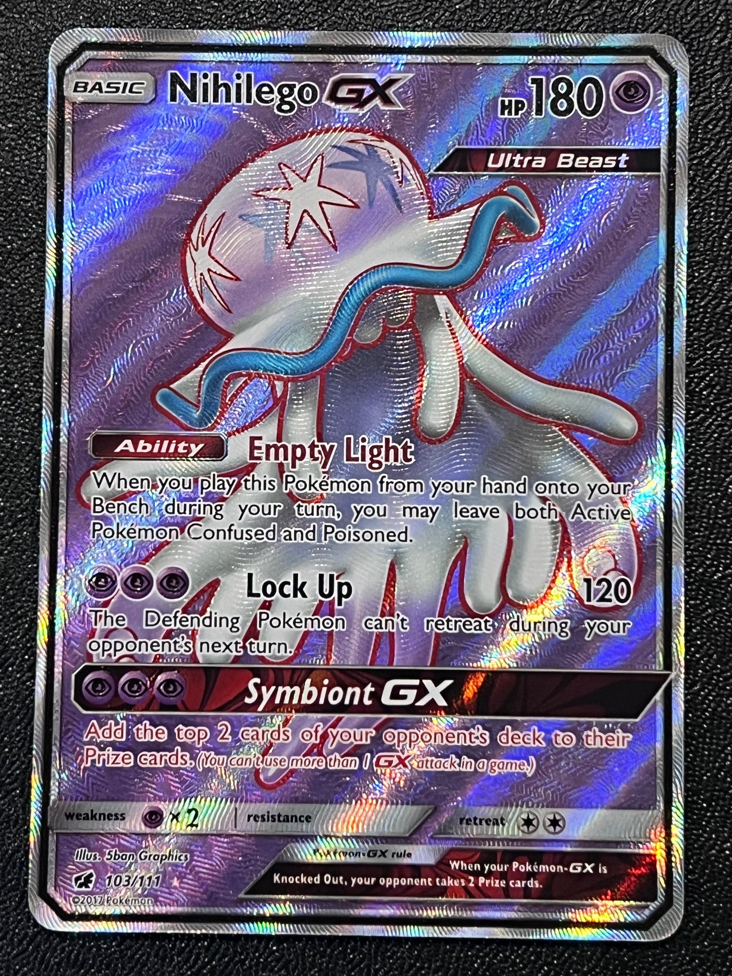 103/111 Nihilego Gx - Pokémon Crimson Invasion Full Art