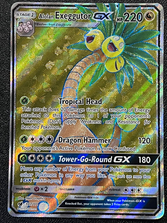 107/111 Alolan Exeggutor Gx - Pokémon Crimson Invasion Full Art