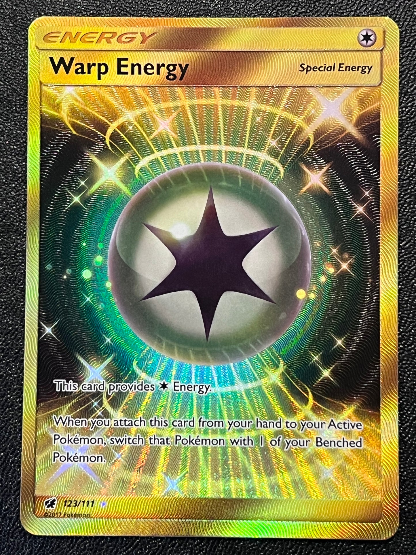 123/111 Warp Energy - Pokémon Crimson Invasion Gold Secret Rare