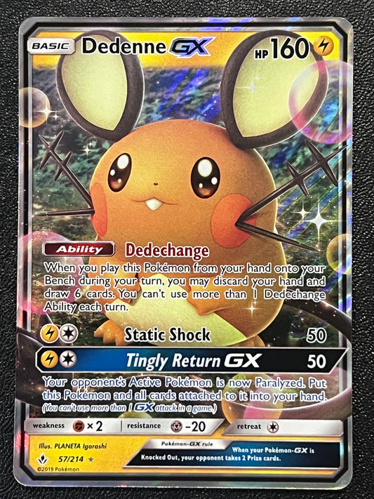 057/214 Dedenne Gx - Pokémon Unbroken Bonds Ultra Rare