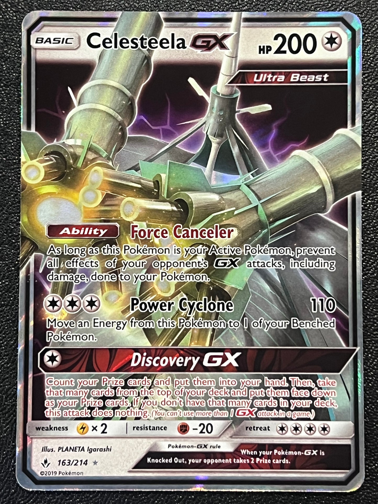 163/214 Celesteela Gx - Pokémon Unbroken Bonds Ultra Rare