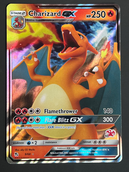 09/68 Charizard Gx (STAMPED) - Pokémon Hidden Fates Battle Academy