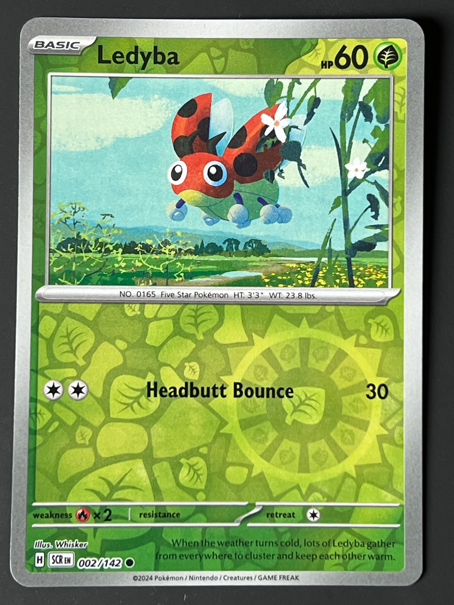 002/142 Ledyba - Pokémon Stellar Crown Common Reverse