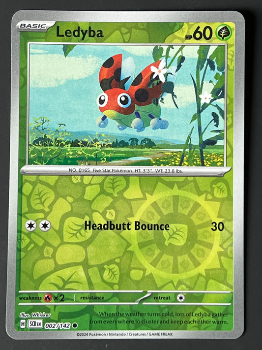 002/142 Ledyba - Pokémon Stellar Crown Common Reverse