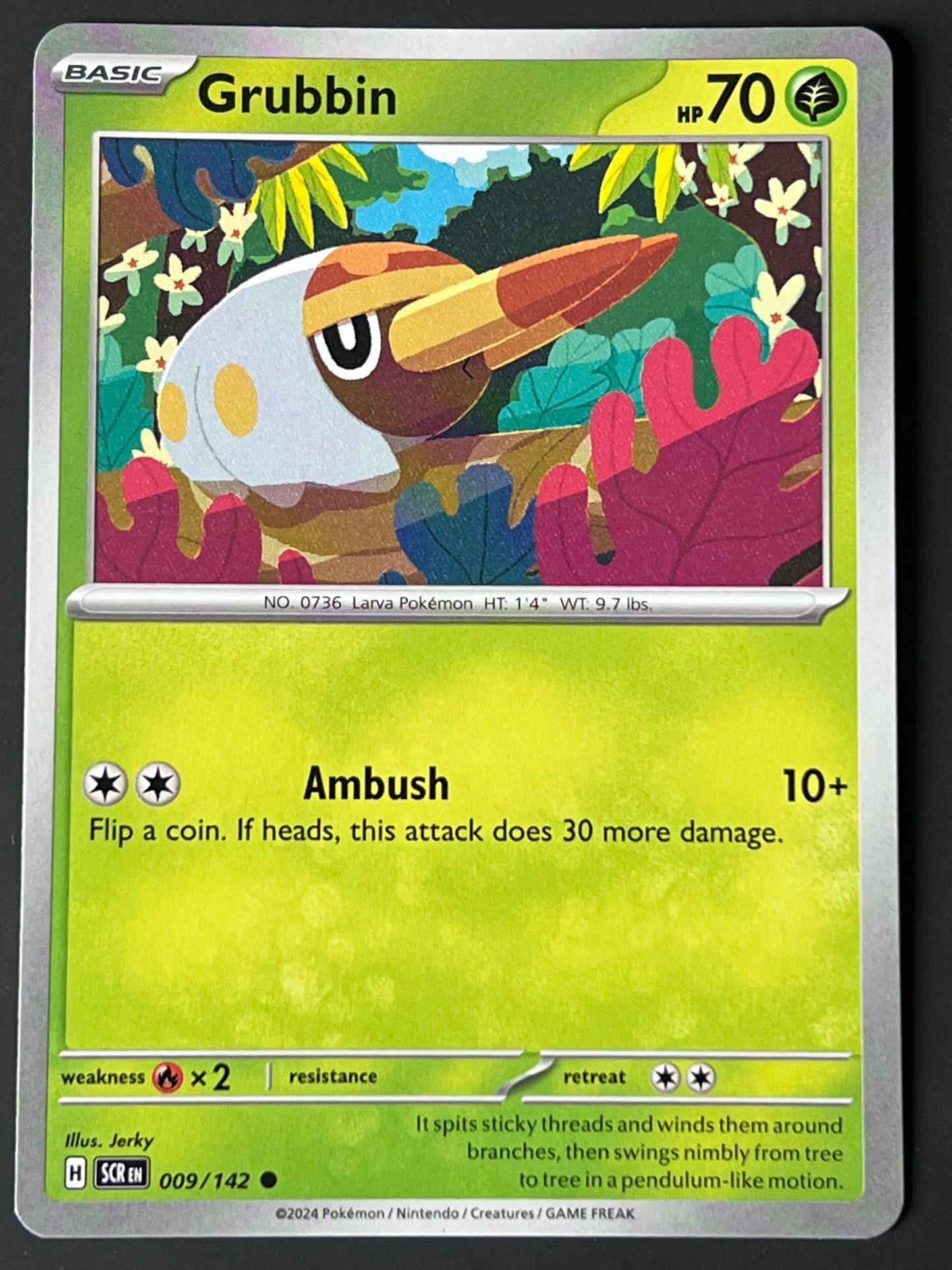 009/142 Grubbin - Pokémon Stellar Crown Common