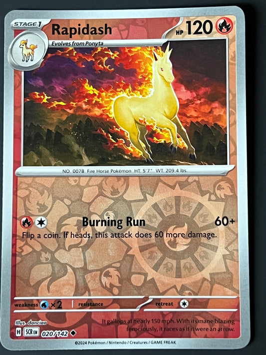 020/142 Rapidash - Pokémon Stellar Crown Uncommon Reverse