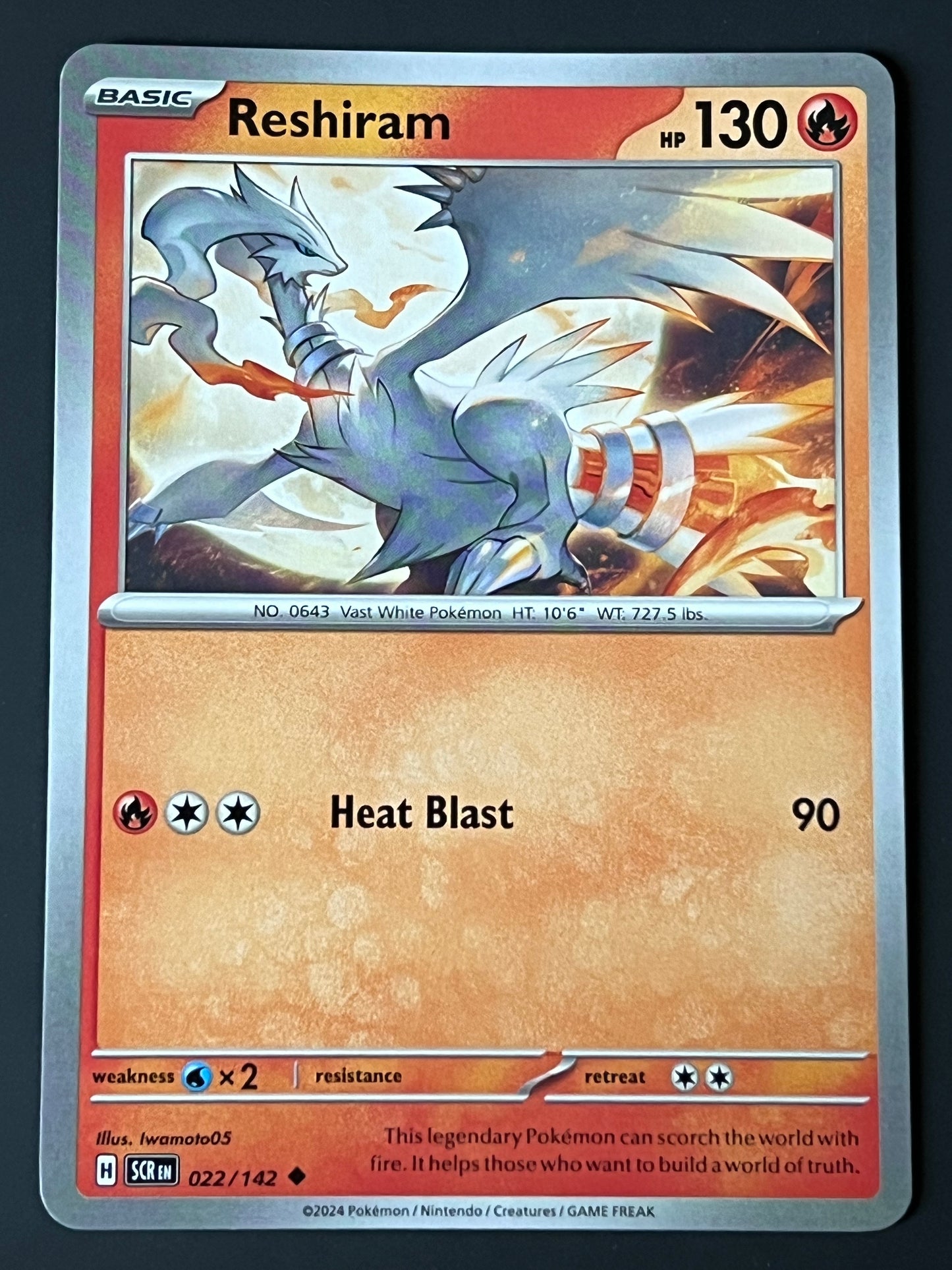 022/142 Reshiram - Pokémon Stellar Crown Uncommon