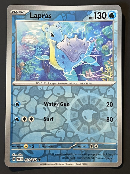 031/142 Lapras - Pokémon Stellar Crown Uncommon Reverse