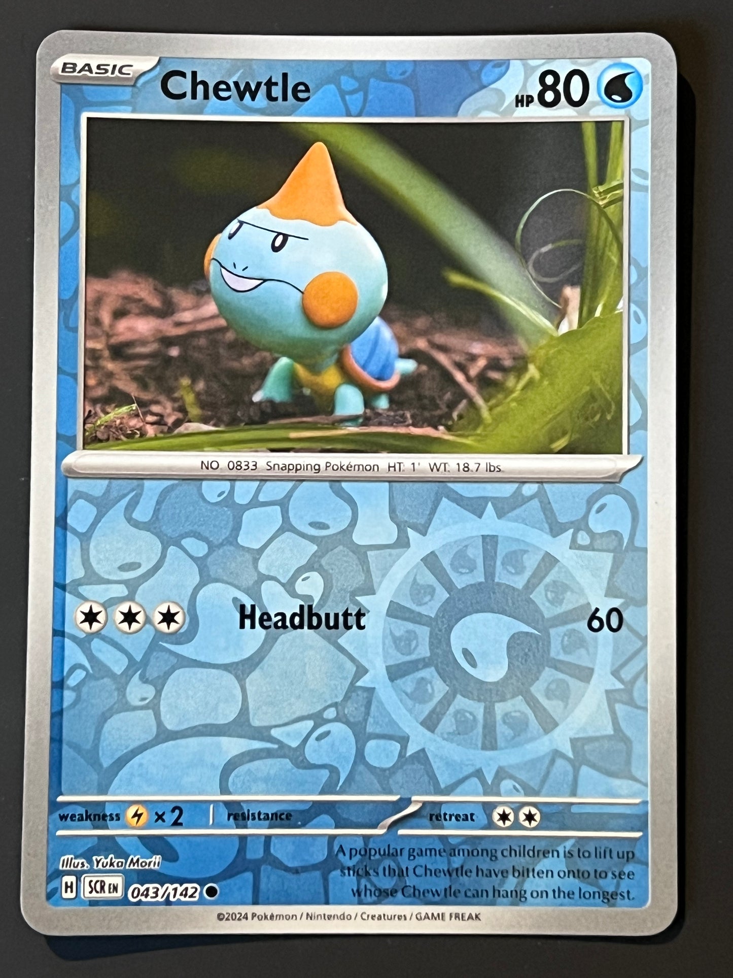 043/142 Chewtle - Pokémon Stellar Crown Common Reverse