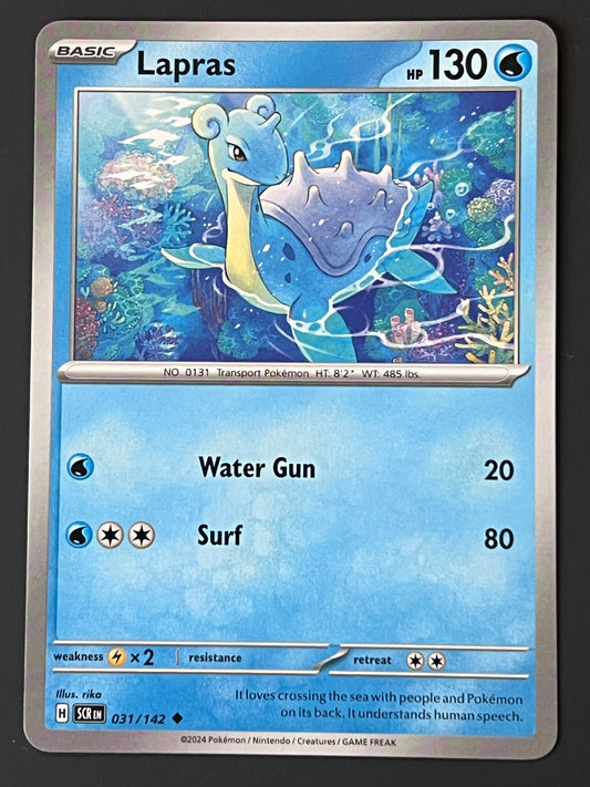 031/142 Lapras - Pokémon Stellar Crown Uncommon