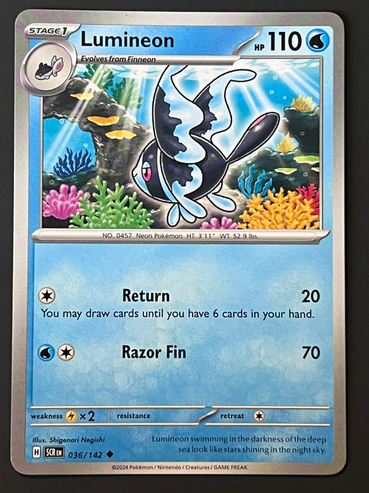 036/142 Lumineon - Pokémon Stellar Crown Uncommon