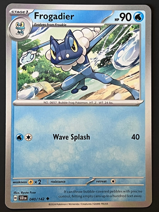 040/142 Frogadier - Pokémon Stellar Crown Uncommon