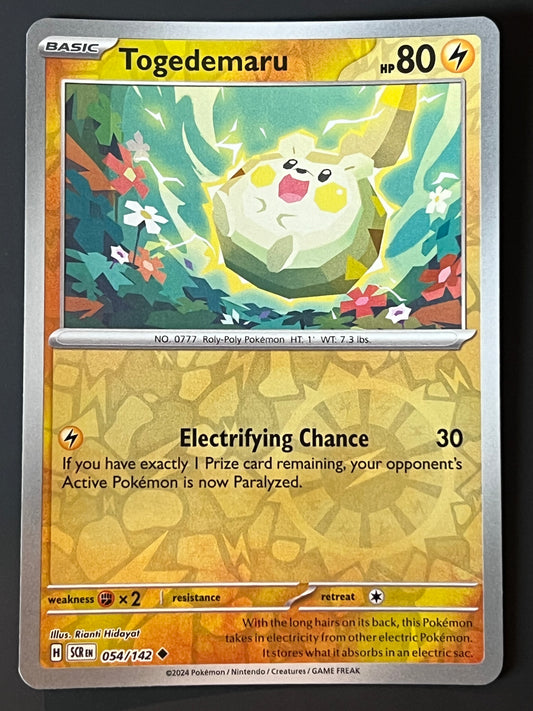 054/142 Togedemaru - Pokémon Stellar Crown Uncommon Reverse