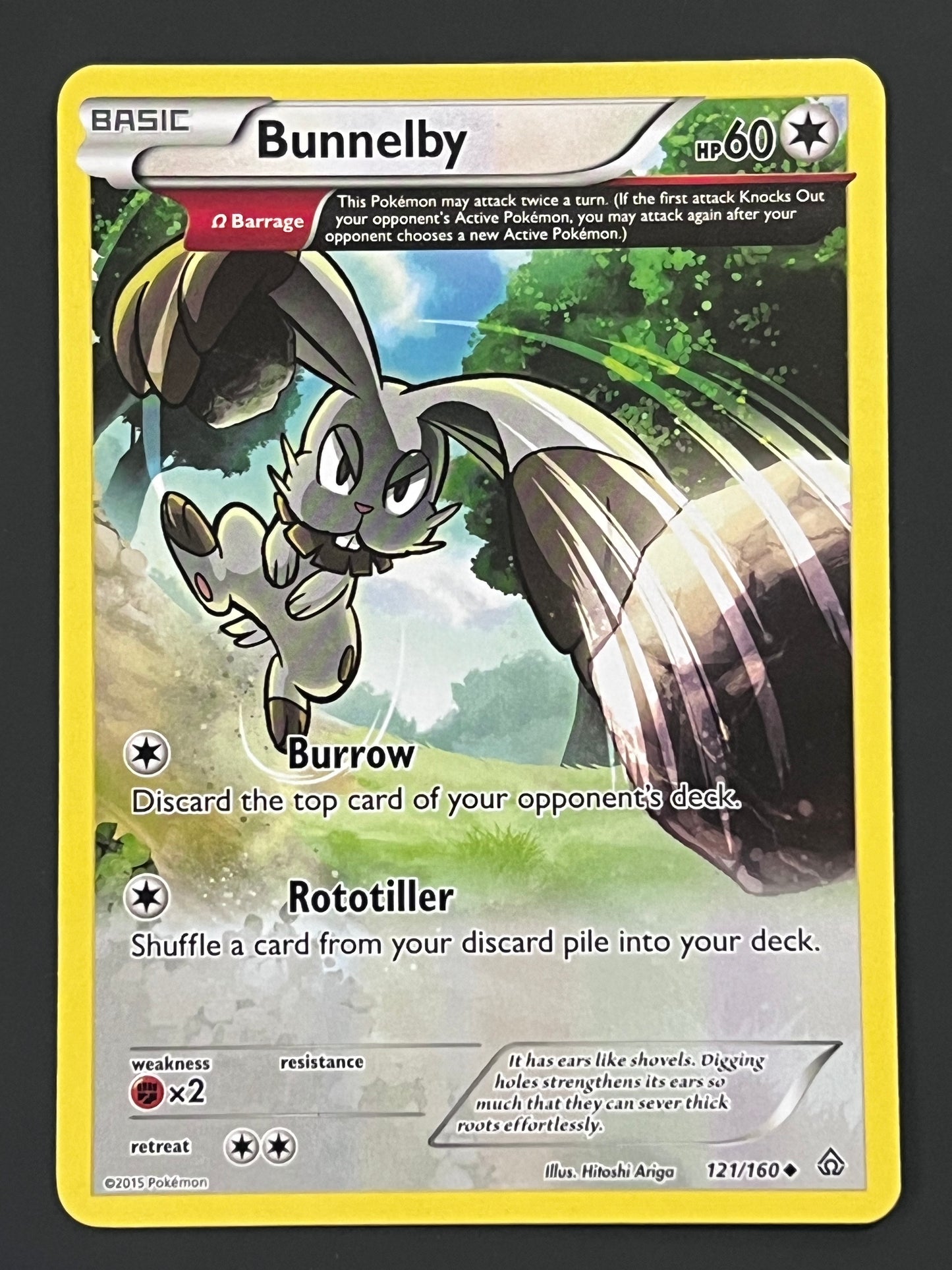 121/160 Bunnelby - Pokémon Primal Clash Uncommon