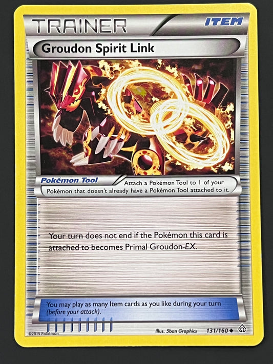 131/160 Groudon Spirit Link - Pokémon Primal Clash Uncommon