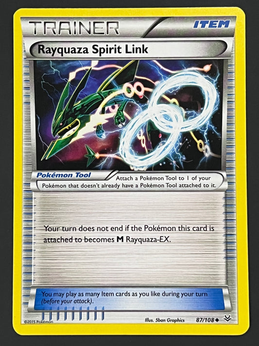 087/108 Rayquaza Spirit Link - Pokémon Roaring Skies Uncommon