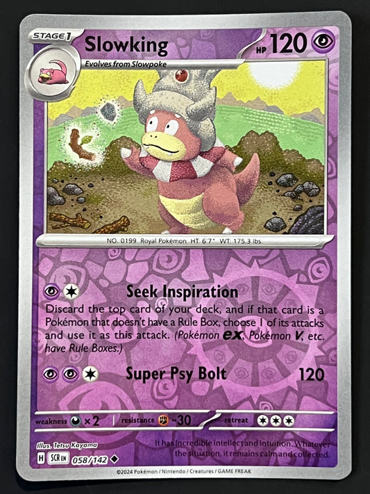 058/142 Slowking - Pokémon Stellar Crown Uncommon Reverse