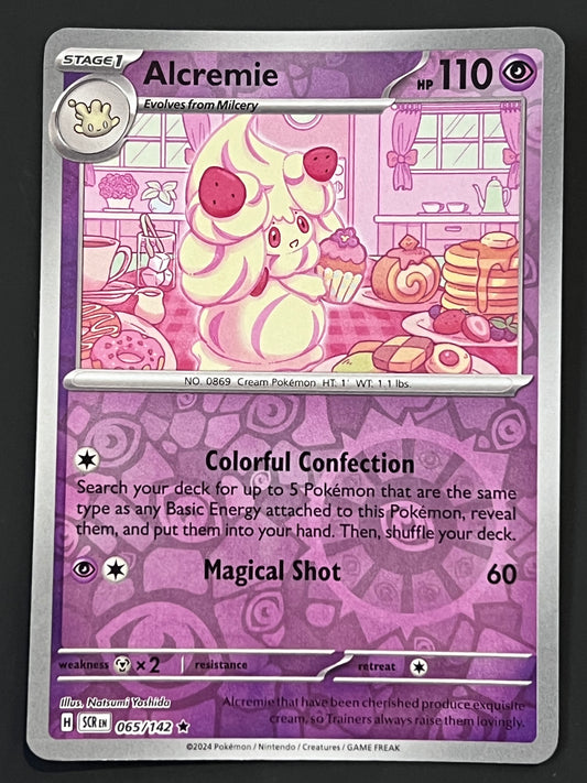 065/142 Alcremie - Pokémon Stellar Crown Rare Reverse