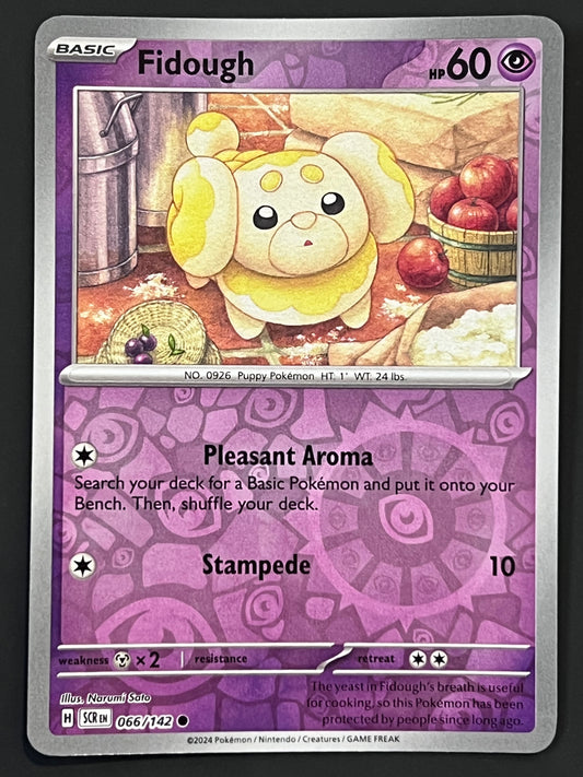 066/142 Fidough - Pokémon Stellar Crown Common Reverse