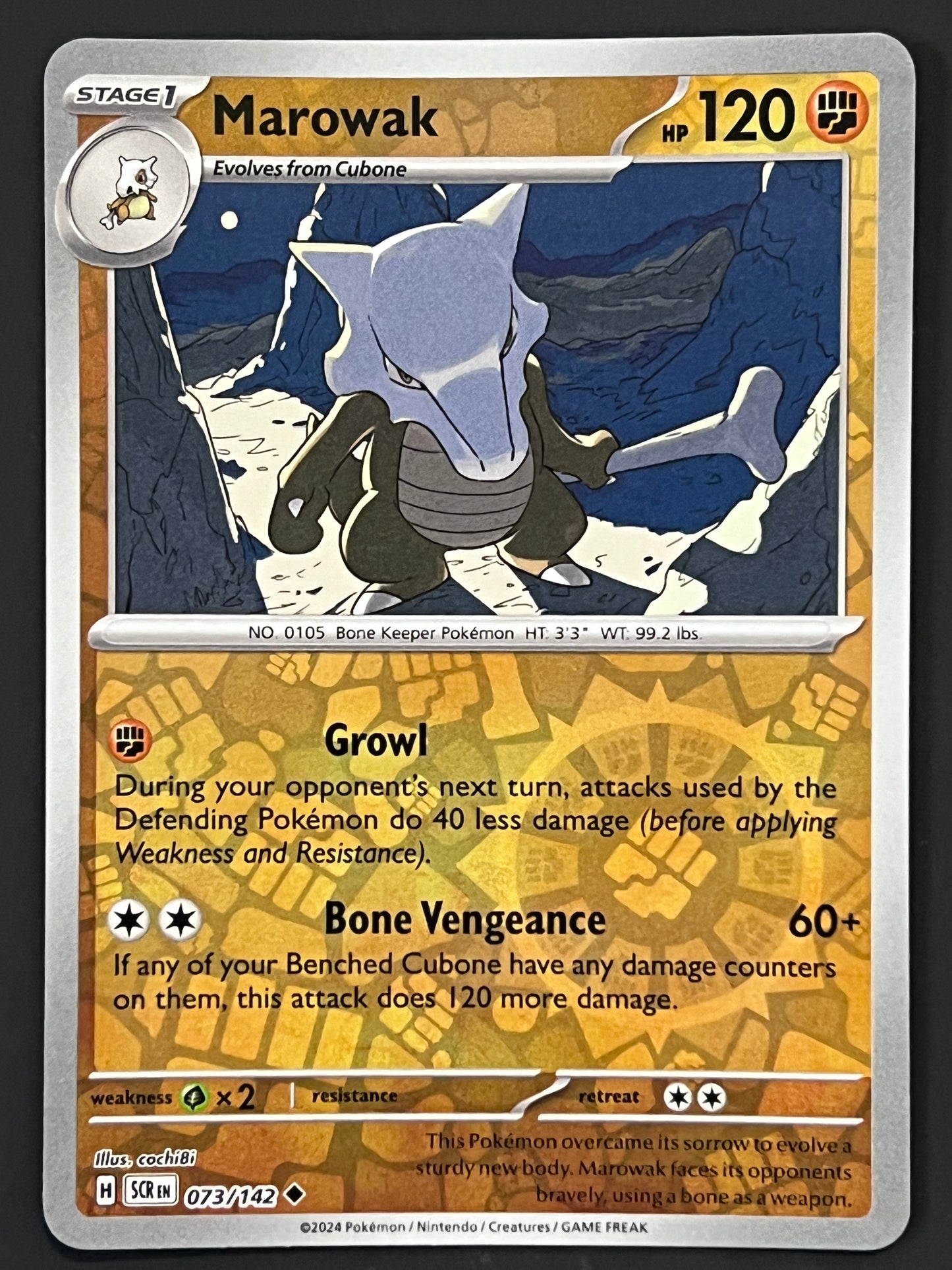 073/142 Marowak - Pokémon Stellar Crown Uncommon Reverse