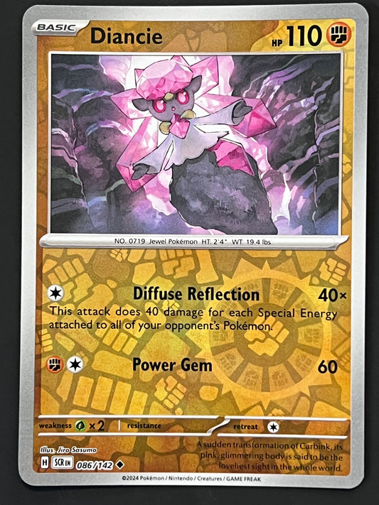 086/142 Diancie - Pokémon Stellar Crown Uncommon Reverse