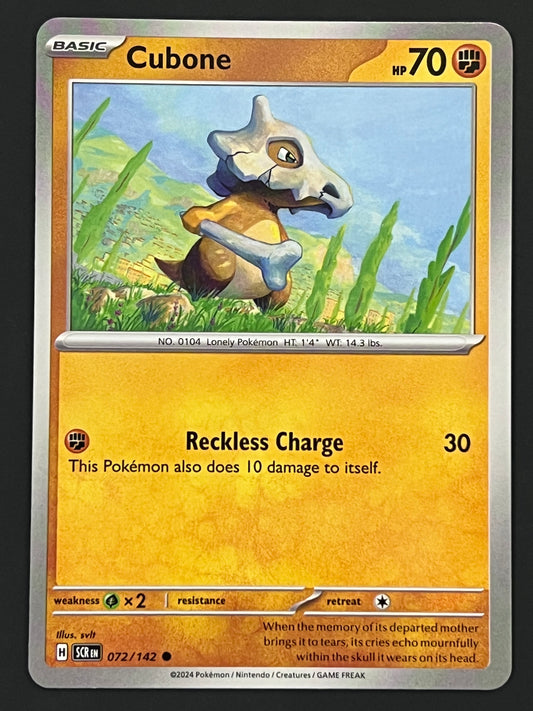 072/142 Cubone - Pokémon Stellar Crown Common