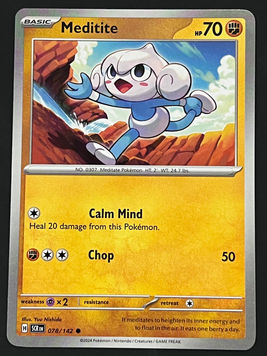 078/142 Meditite - Pokémon Stellar Crown Common