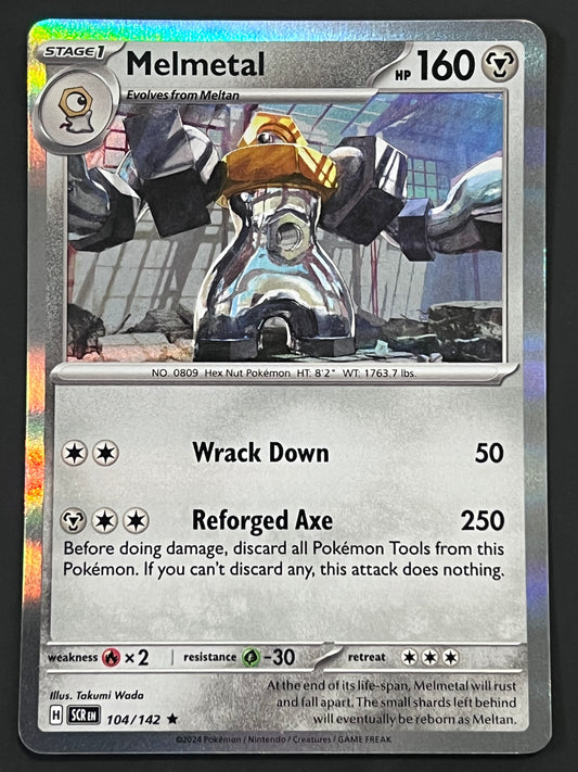 104/142 Melmetal - Pokémon Stellar Crown Rare Holo