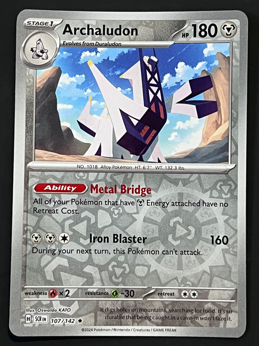 107/142 Archaludon - Pokémon Stellar Crown Rare Reverse