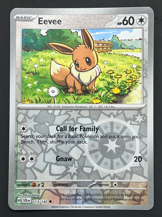 113/142 Eevee - Pokémon Stellar Crown Common Reverse