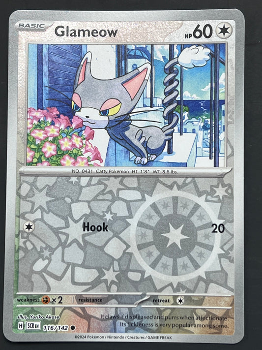 116/142 Glameow - Pokémon Stellar Crown Common Reverse