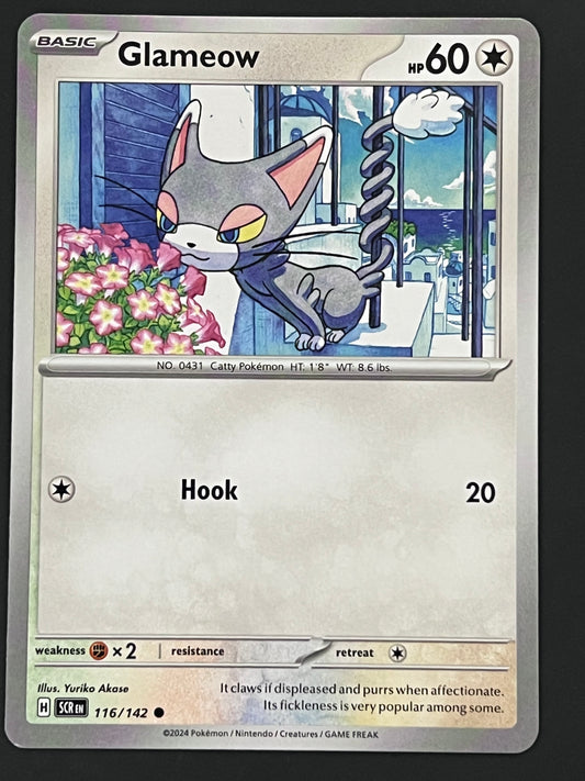 116/142 Glameow - Pokémon Stellar Crown Common