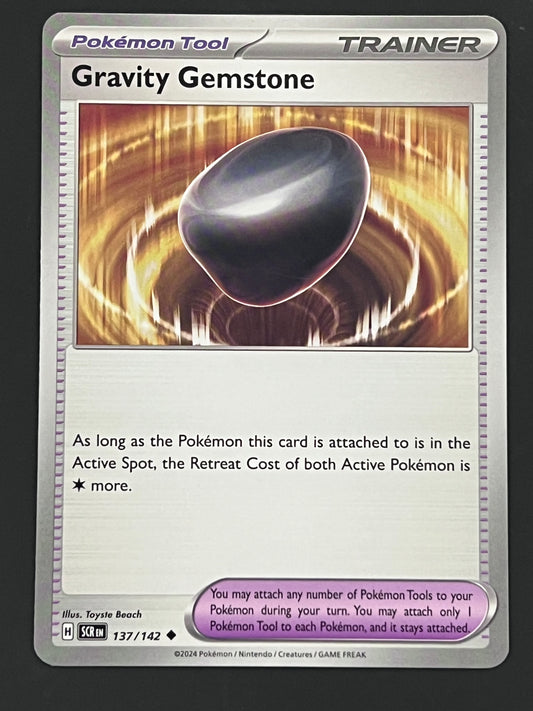 137/142 Gravity Gemstone - Pokémon Stellar Crown Uncommon