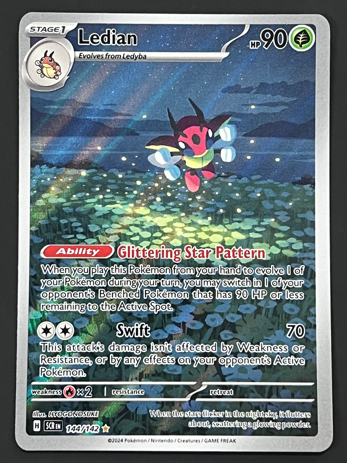 144/142 Ledian - Pokémon Stellar Crown Illustration Rare