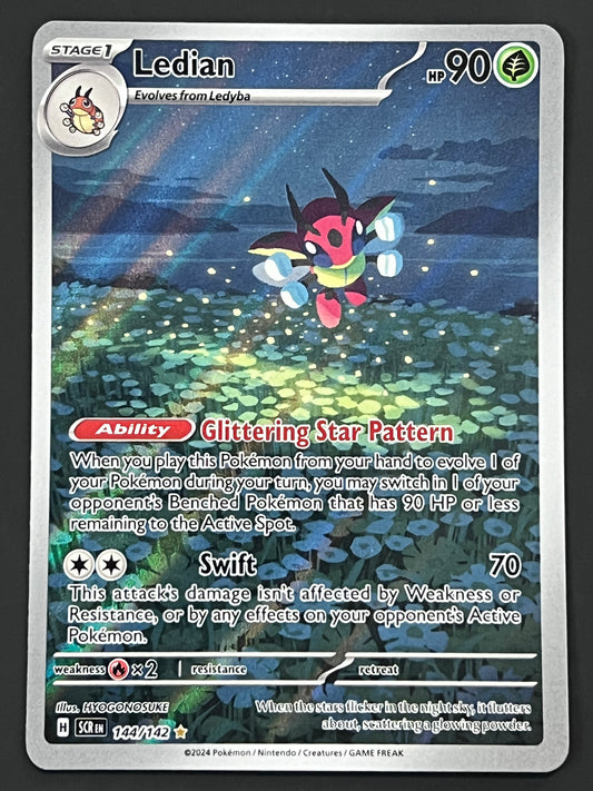 144/142 Ledian - Pokémon Stellar Crown Illustration Rare