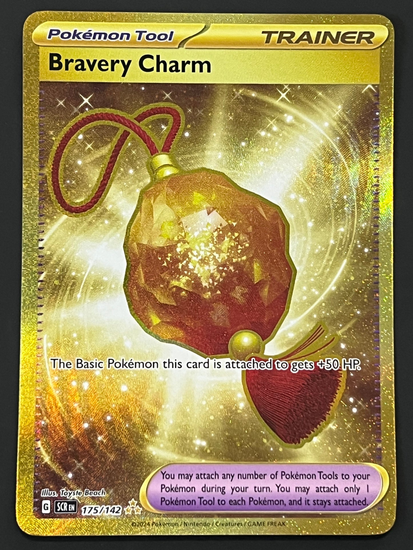 175/142 Bravery Charm - Pokémon Stellar Crown Hyper Rare