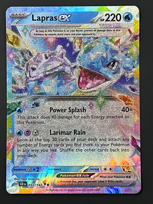 032/142 Lapras Ex - Pokémon Stellar Crown Double Rare