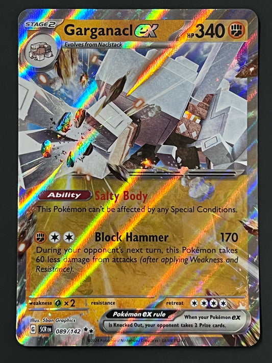 089/142 Garganacl Ex - Pokémon Stellar Crown Double Rare