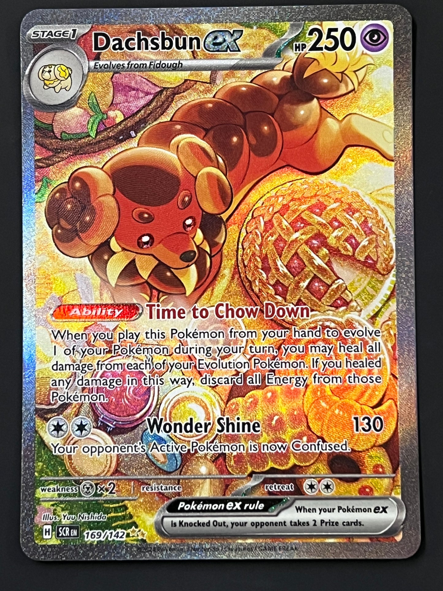 169/142 Dachsbun Ex - Pokémon Stellar Crown Special Illustration