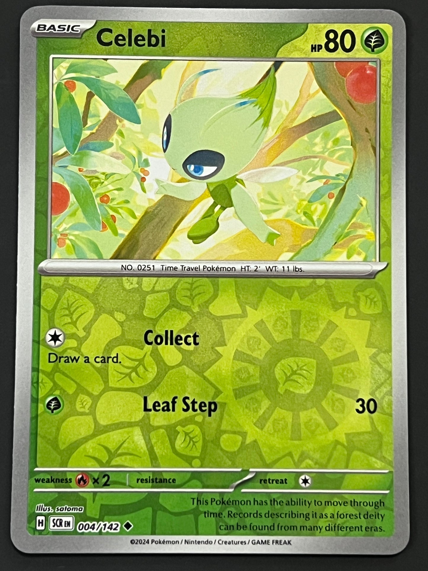 004/142 Celebi - Pokémon Stellar Crown Uncommon Reverse