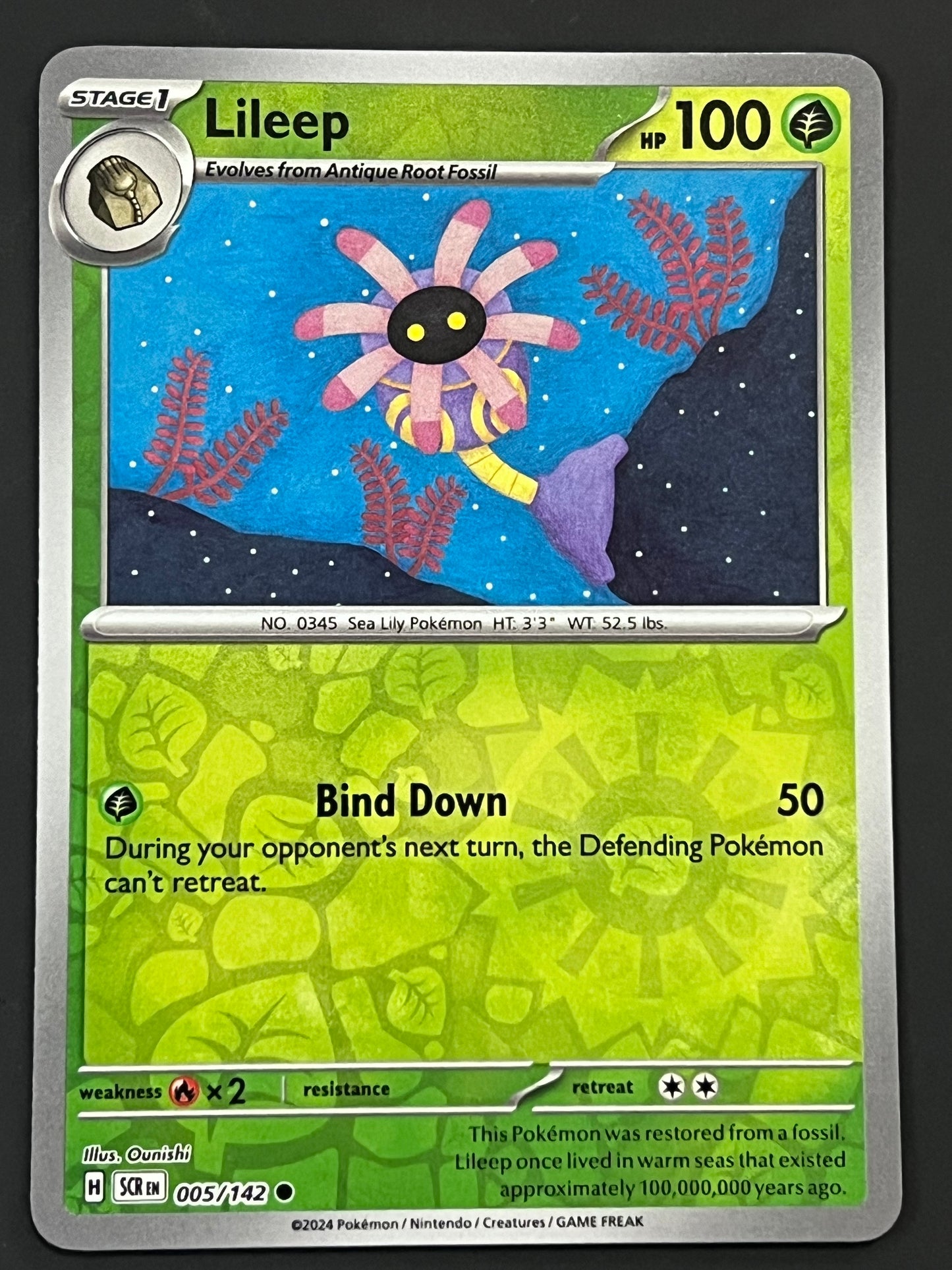 005/142 Lileep - Pokémon Stellar Crown Common Reverse