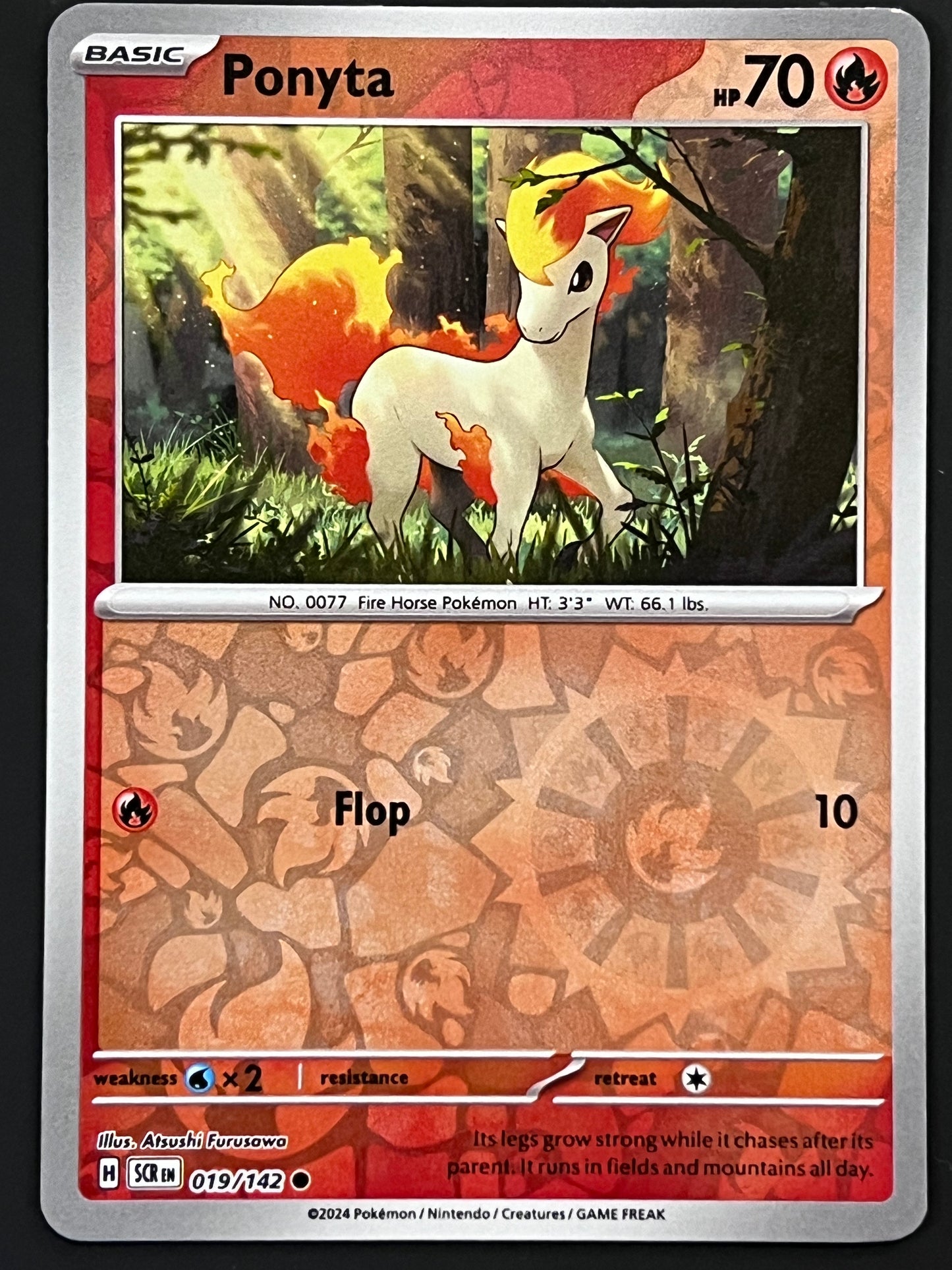 019/142 Ponyta - Pokémon Stellar Crown Common Reverse