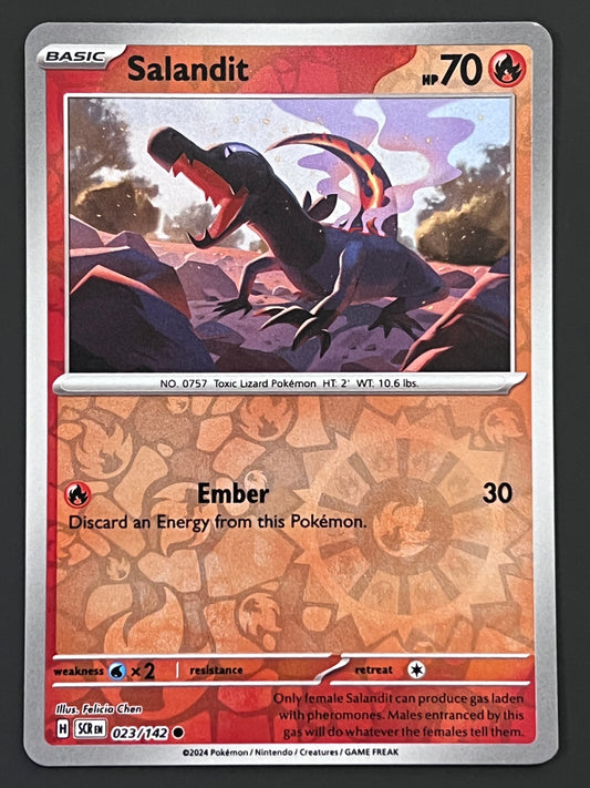 023/142 Salandit - Pokémon Stellar Crown Common Reverse